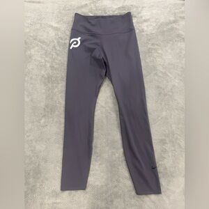 Nike DRI Fit Peloton Womens Small Leggings Purple Activewear